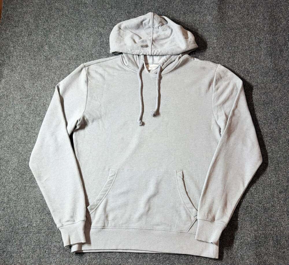 Life is Good Men's Lightweight Pullover Hoodie - Light Grey-Small